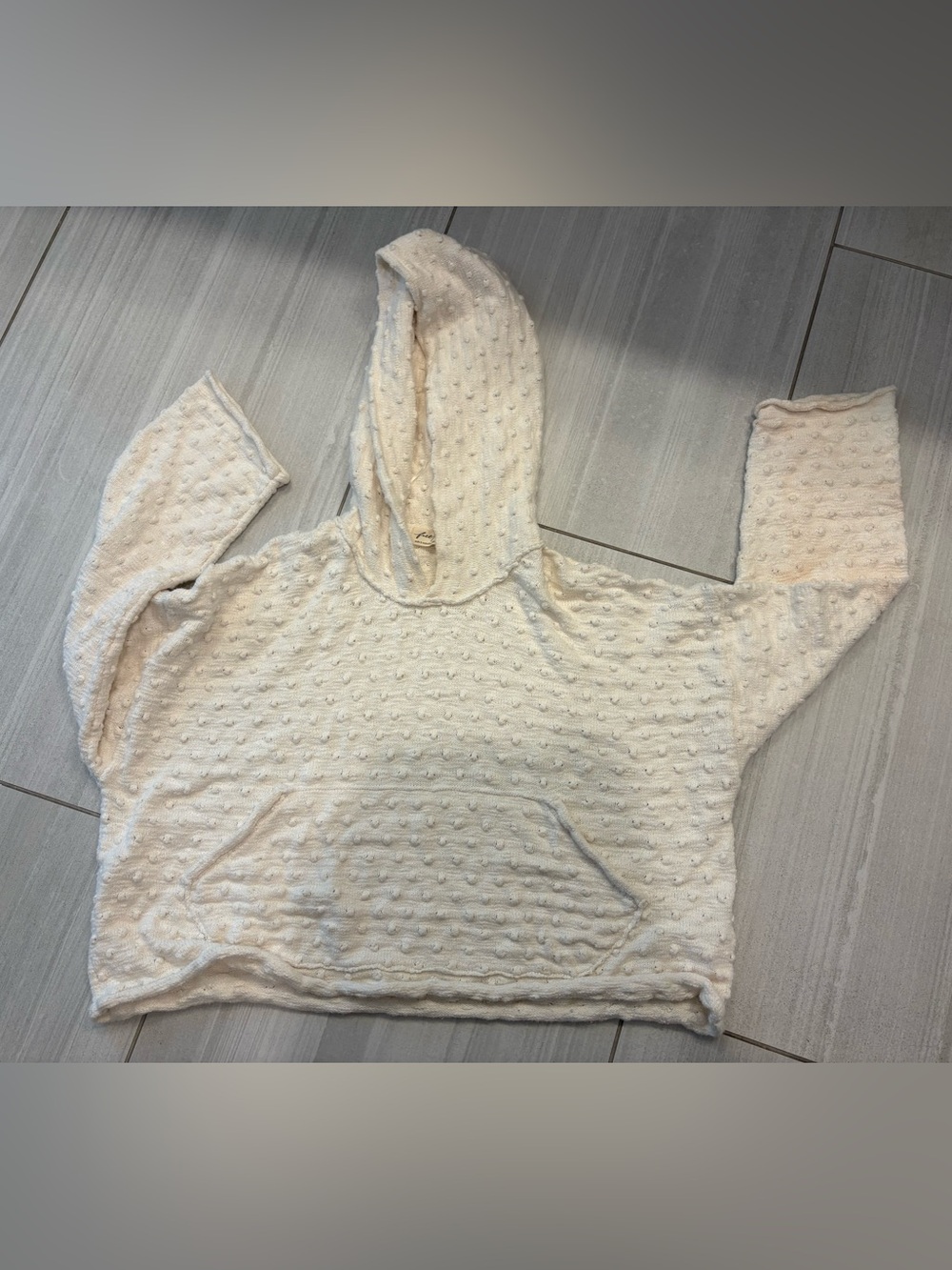 Free People Lake Side Hoodie Marshmallow Size Small S $168